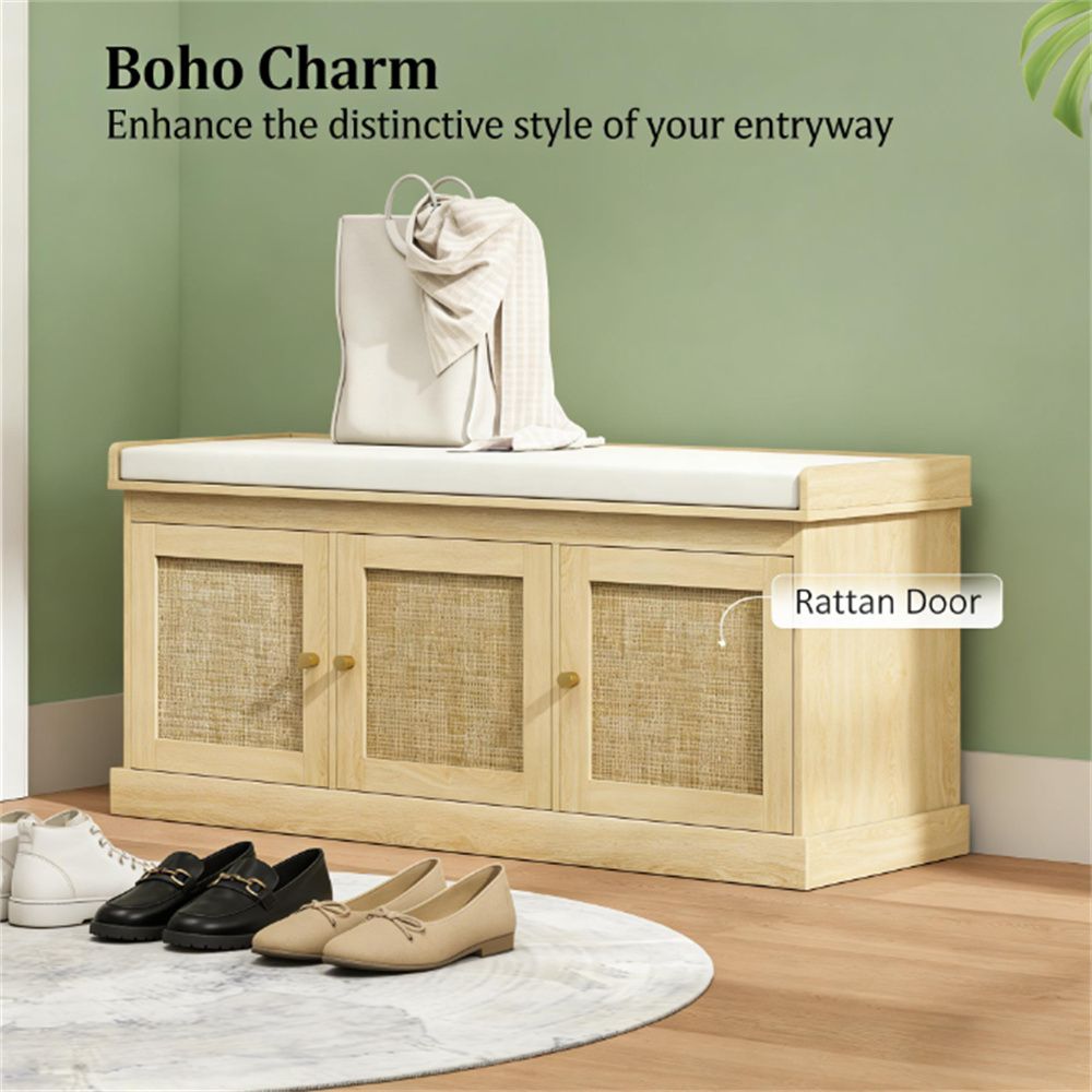Shoe storage platform, shoe rack, entrance bench