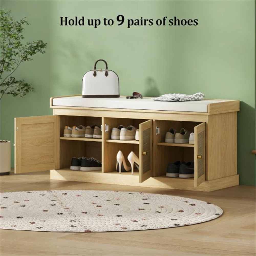 Shoe storage platform, shoe rack, entrance bench