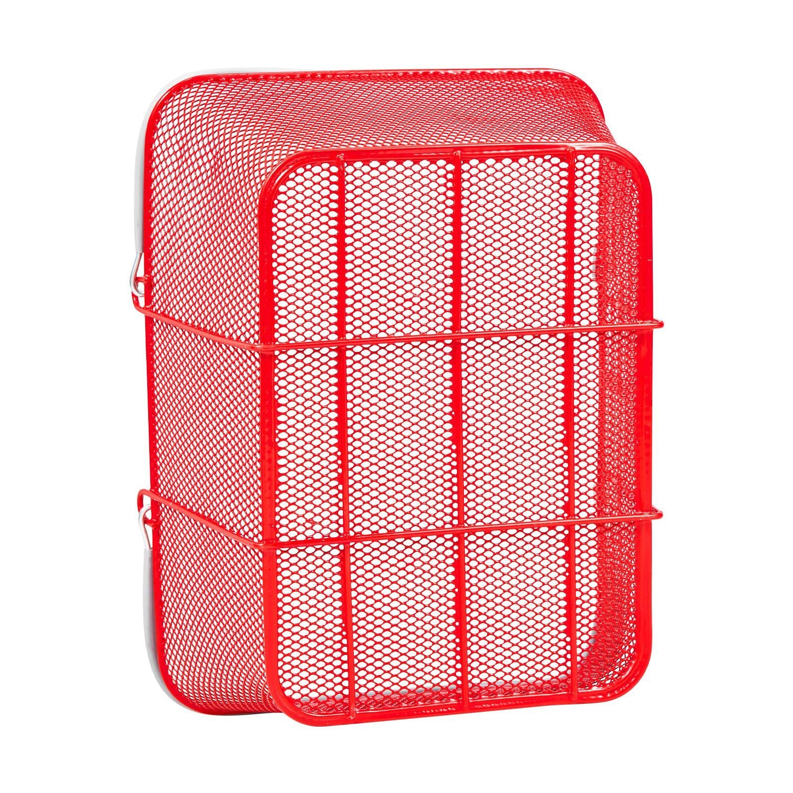 12-Pack Stackable Metal Shopping Baskets for Retail & Home Storage