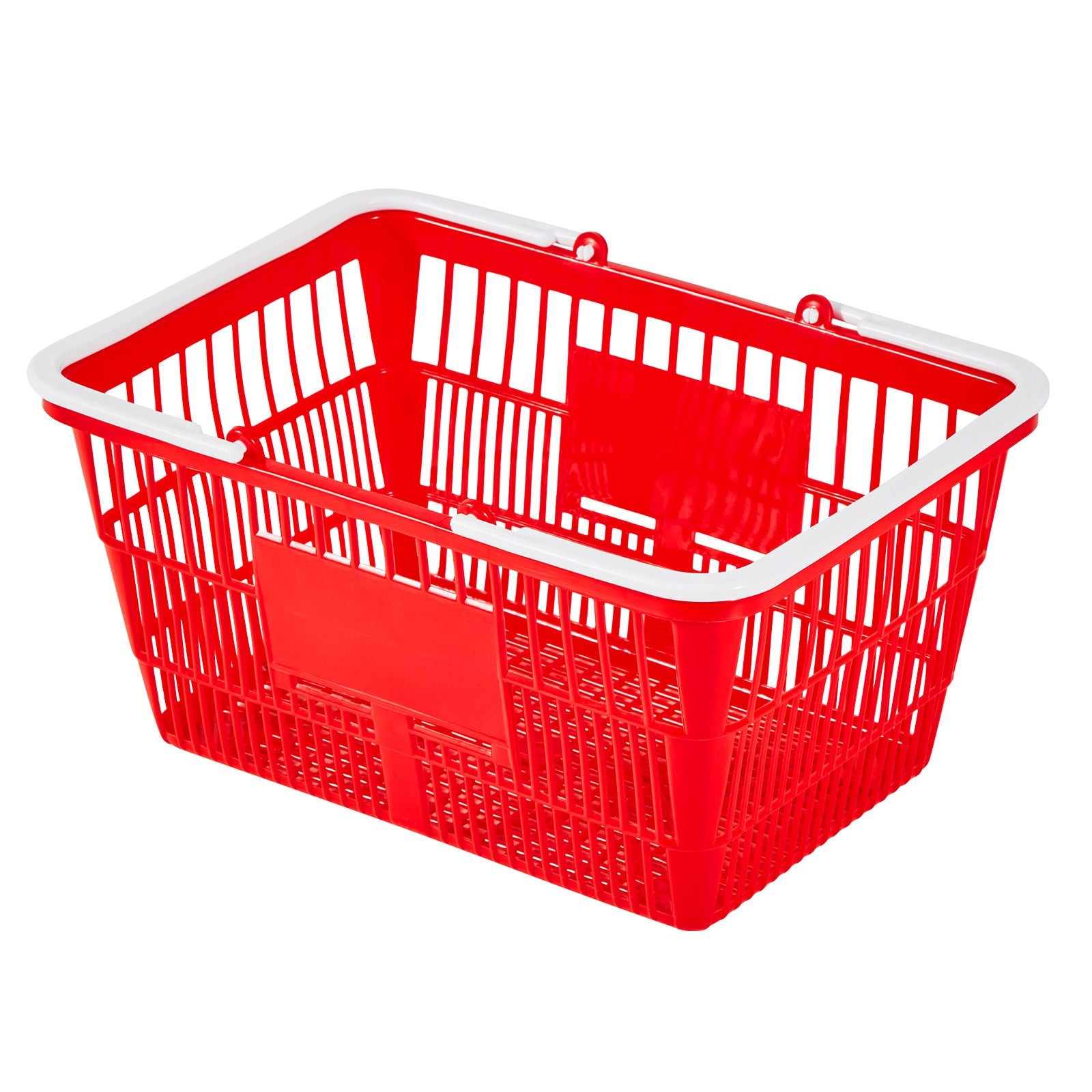 Stackable Plastic Shopping Baskets with Handles – 20 Pack