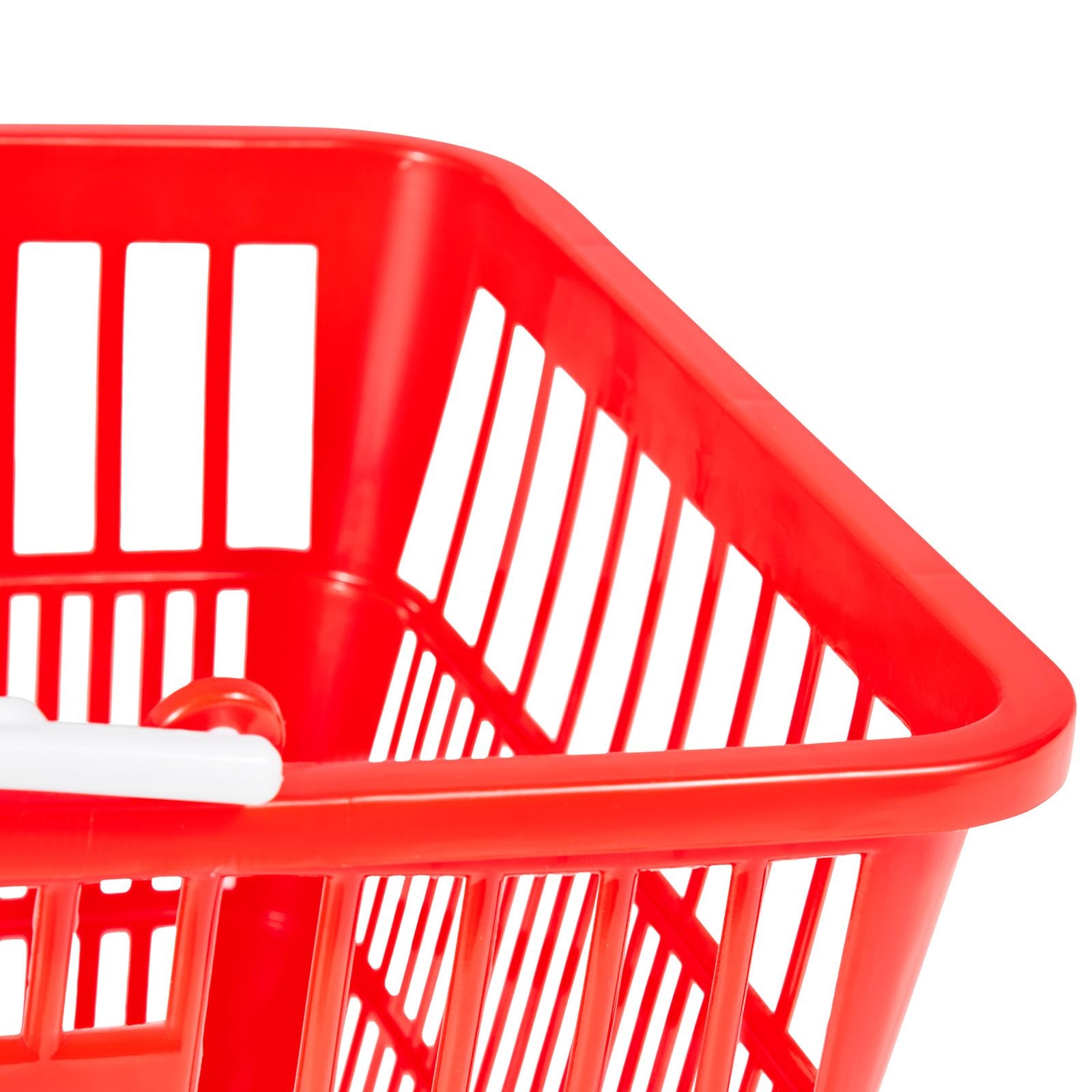everyday Stackable Shopping Baskets with Ergonomic Handles – 4-Pack