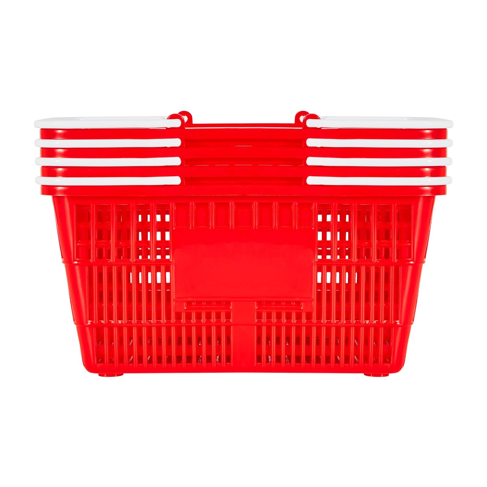 everyday Stackable Shopping Baskets with Ergonomic Handles – 4-Pack