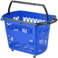 VEVOR Rolling Shopping Basket Set with Handles and Wheels