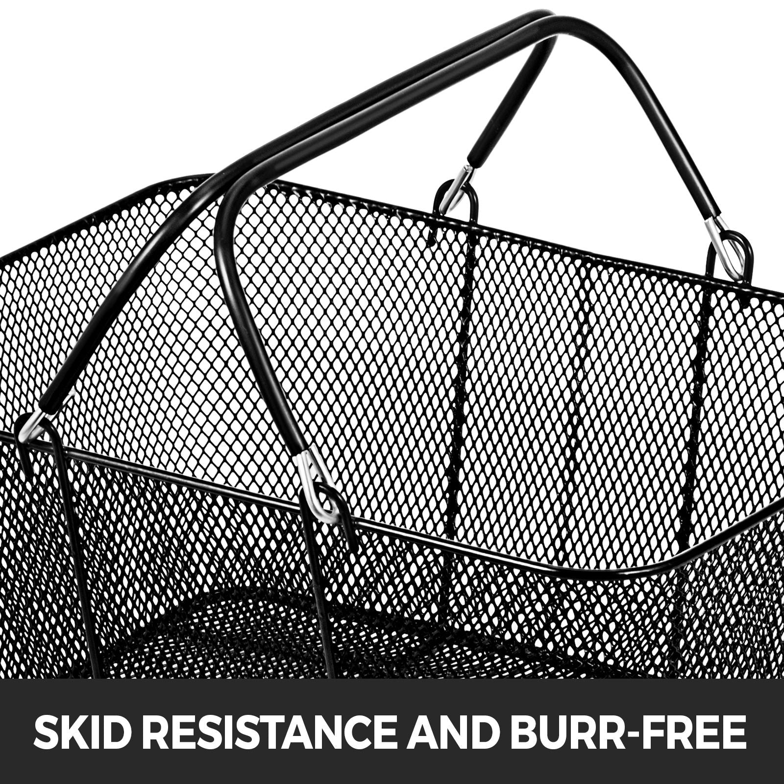 12-Pack Shopping Baskets with Folding Handles and Stand