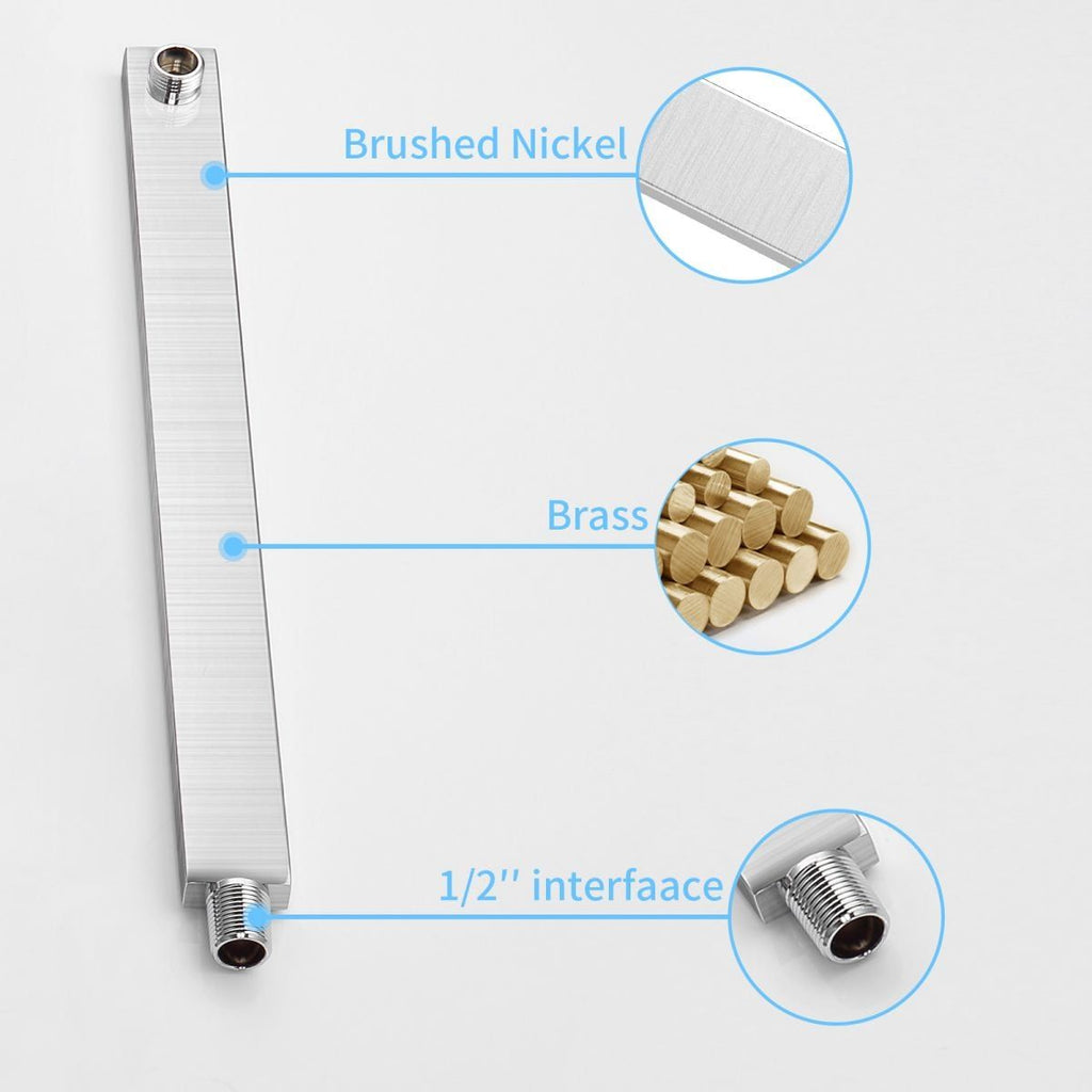 Brushed Nickel Rainfall and Handheld Shower System