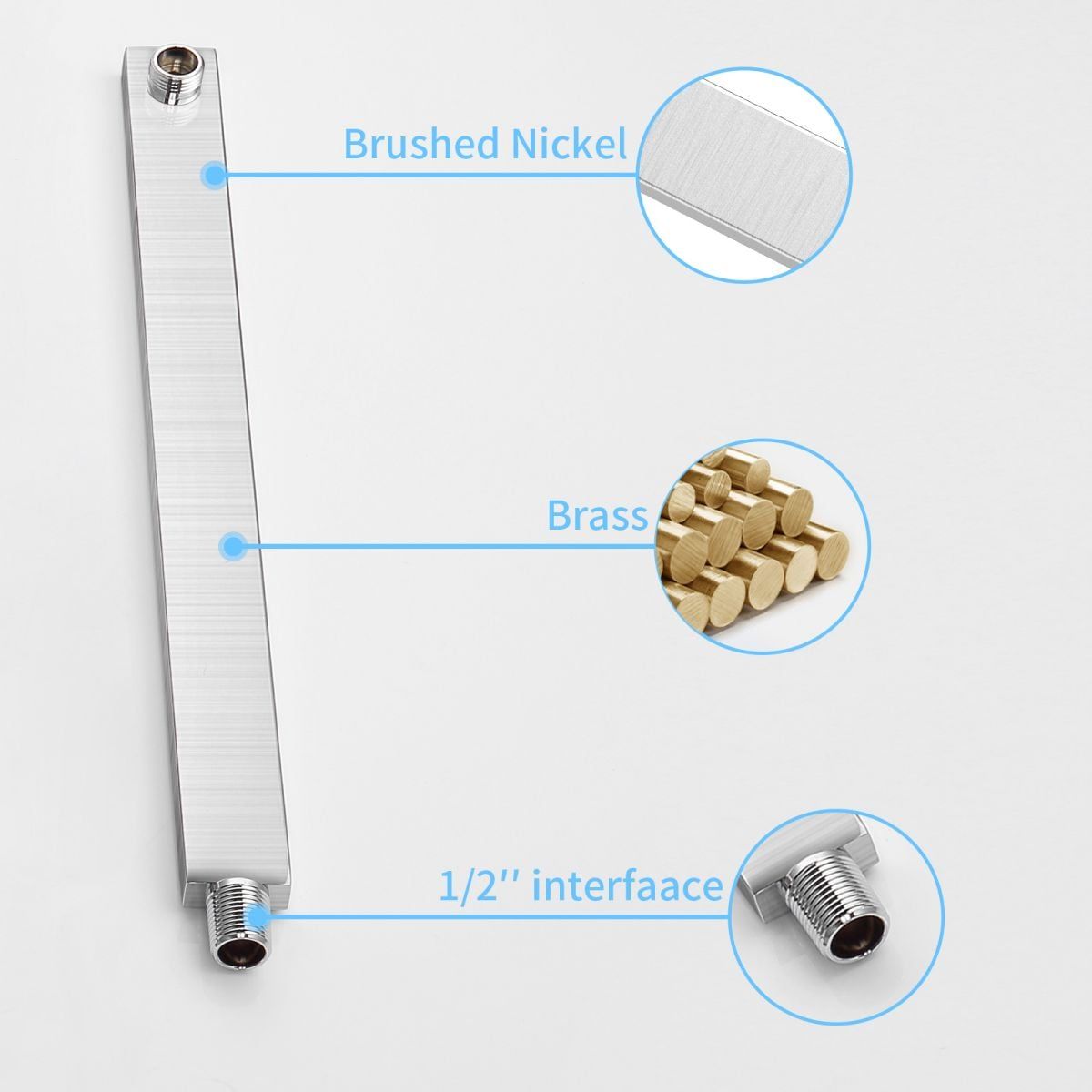 Brushed Nickel Rainfall and Handheld Shower System