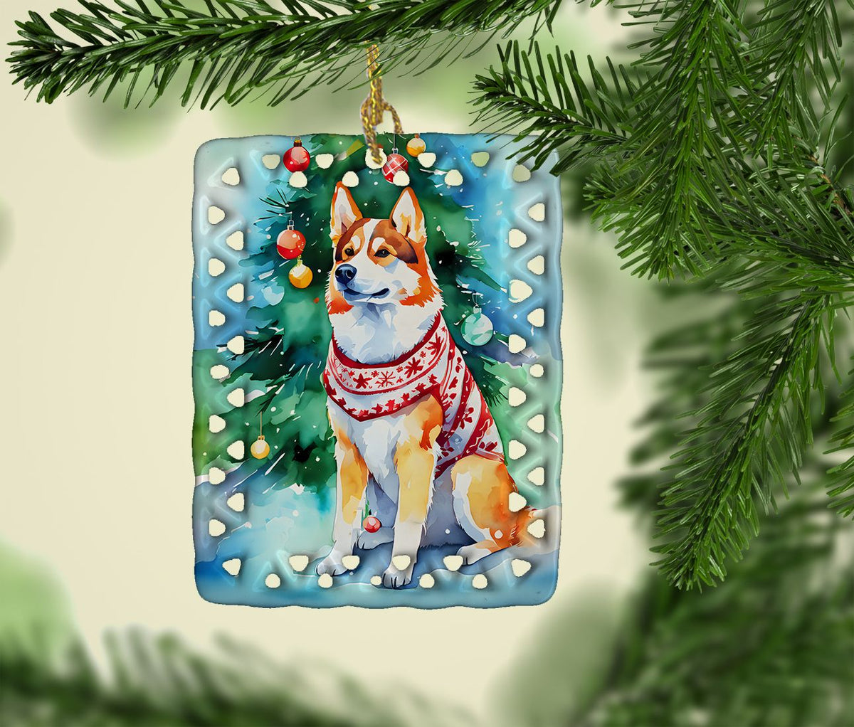 Siberian Husky Keepsake Christmas Ornament