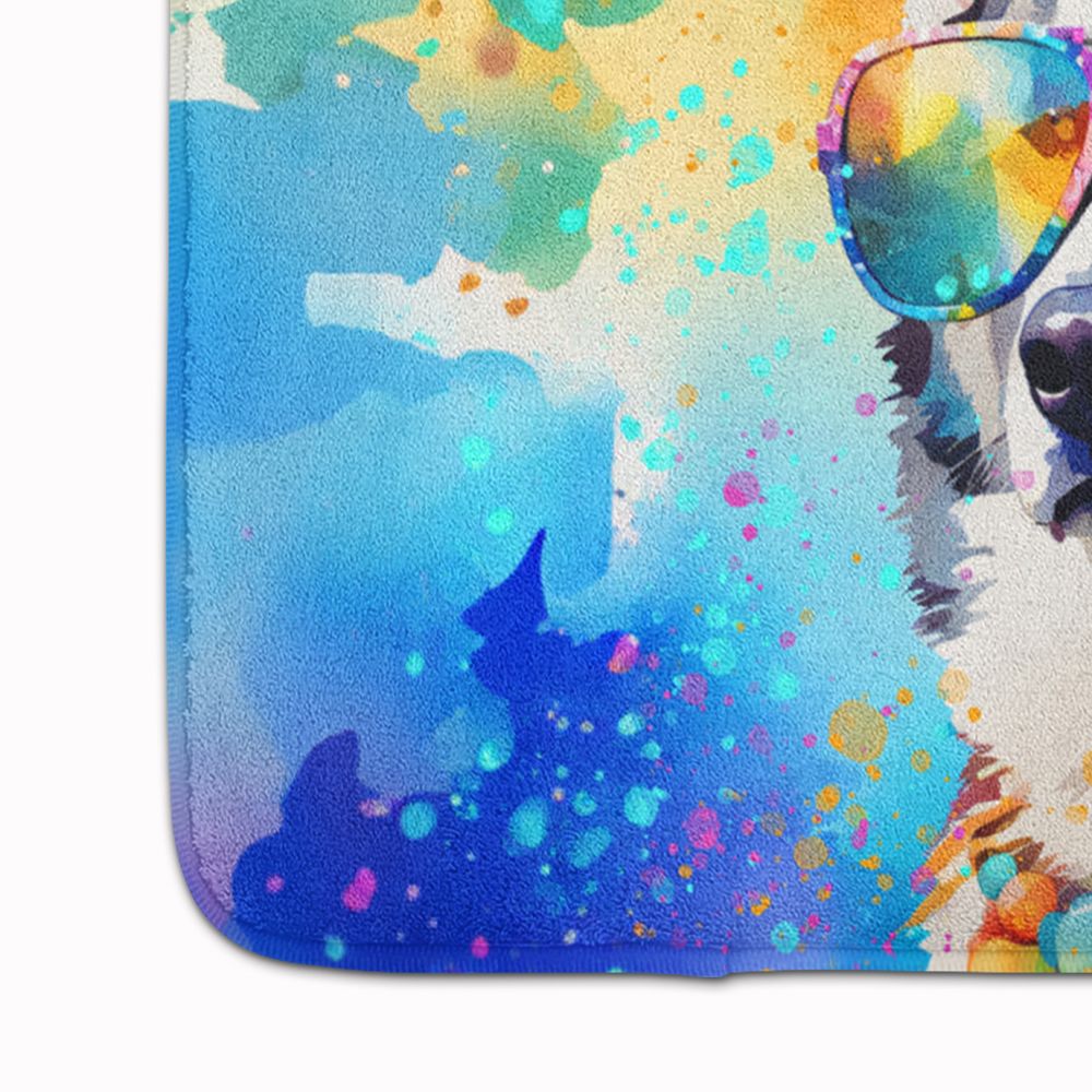 Siberian Husky Hippie Dawg Cushioned Floor Mat