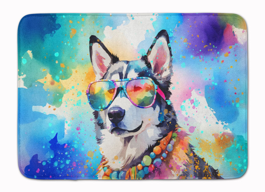 Siberian Husky Hippie Dawg Cushioned Floor Mat