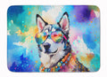 Siberian Husky Hippie Dawg Cushioned Floor Mat