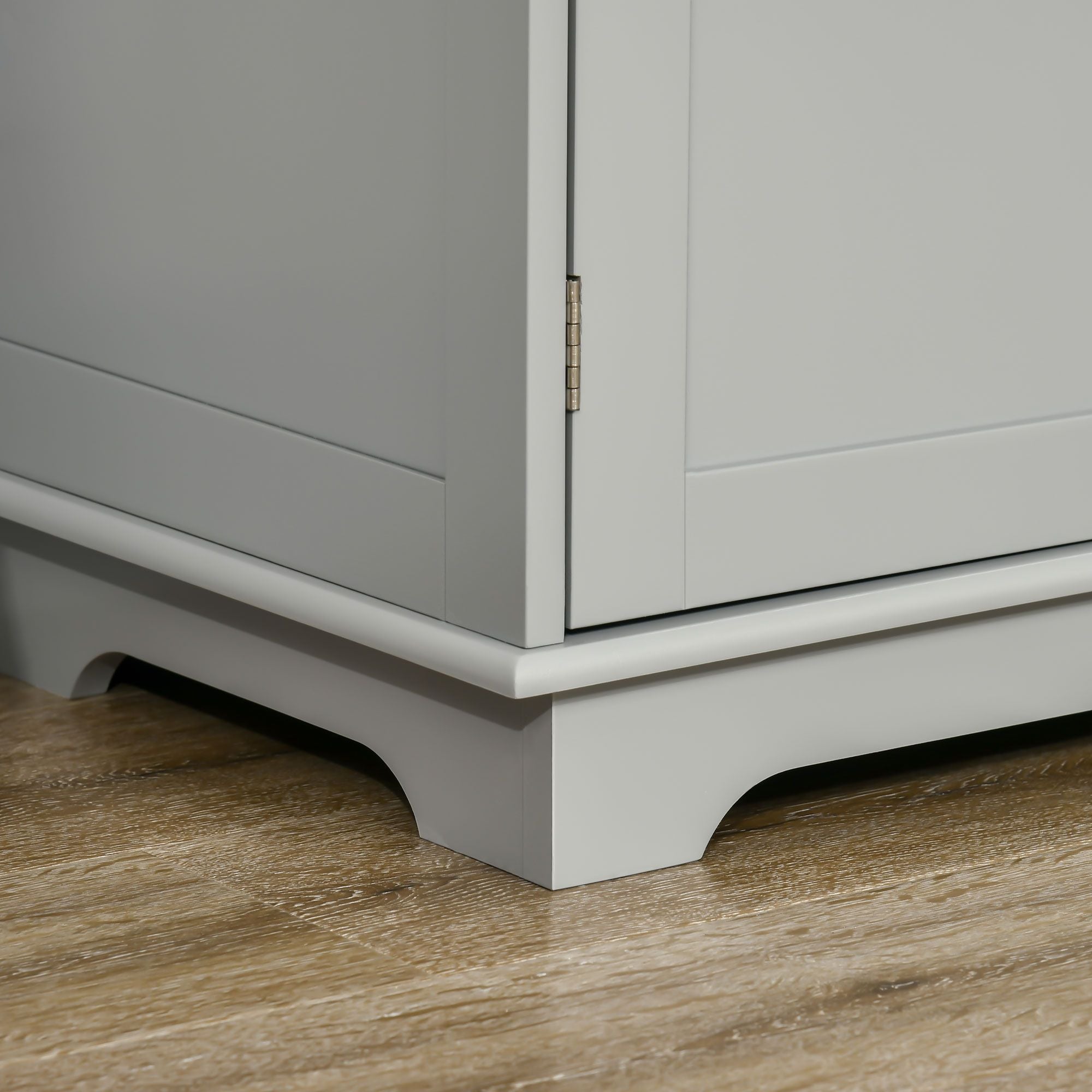 Multifunctional Sideboard Cabinet with Rubberwood Top and Drawers for Living Room or Dining Room