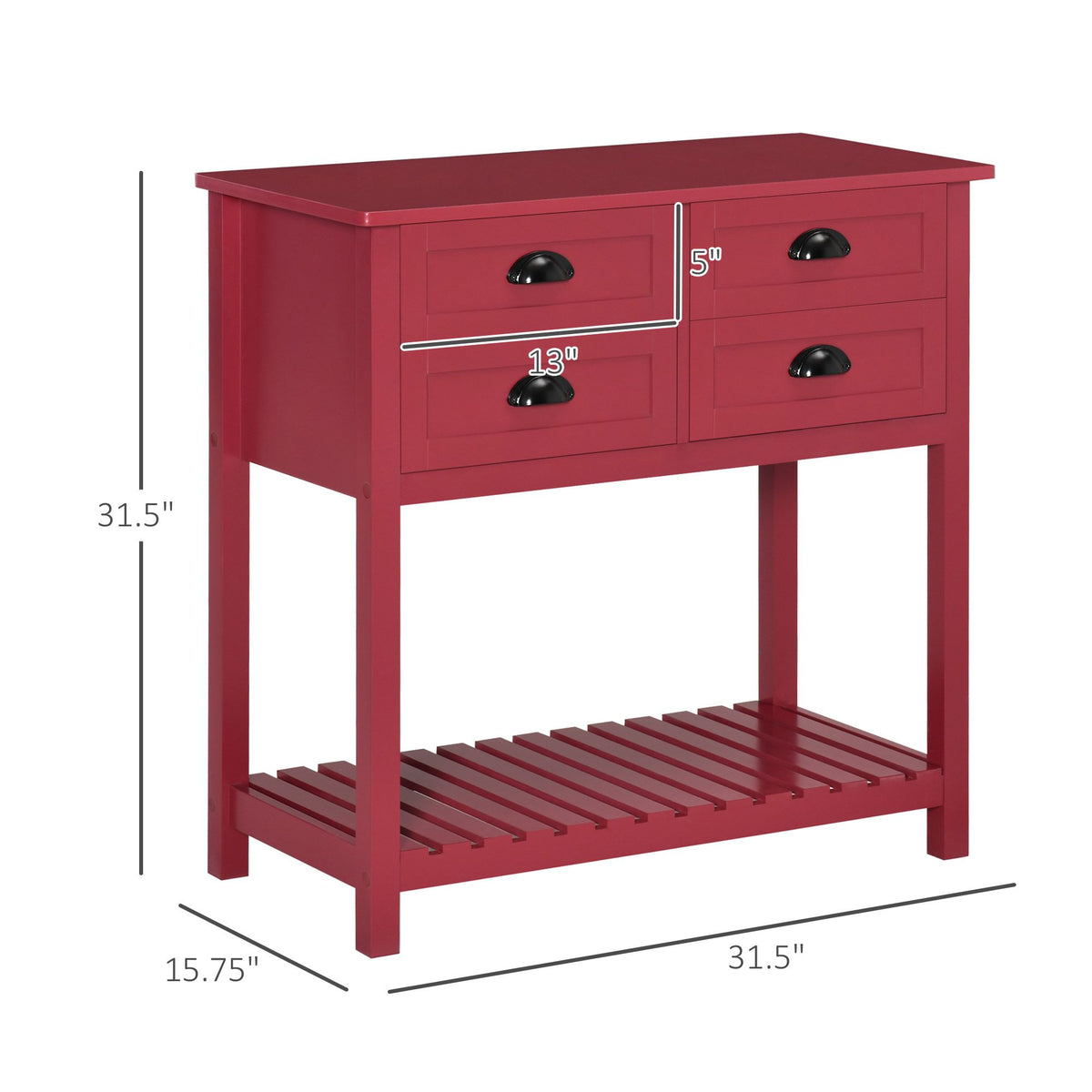 Sideboard Buffet Cabinet with Storage, Modern Coffee Bar Cabinet with 4 Drawers and