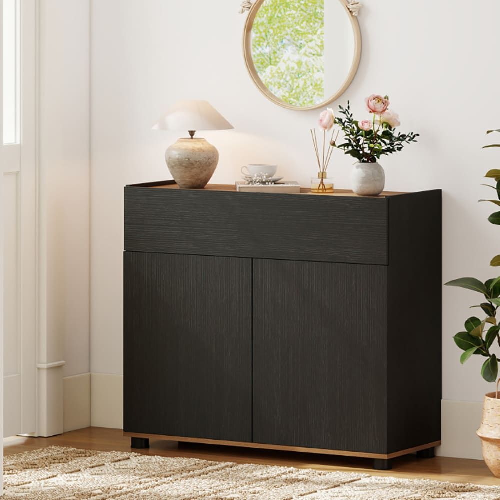 Rustic Sideboard Buffet with Layered Storage