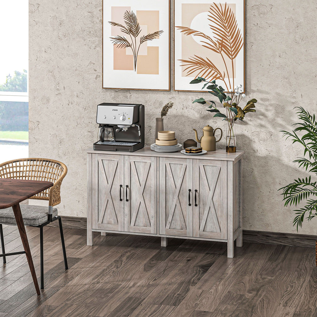 Farmhouse Sideboard with Barn-Style Doors