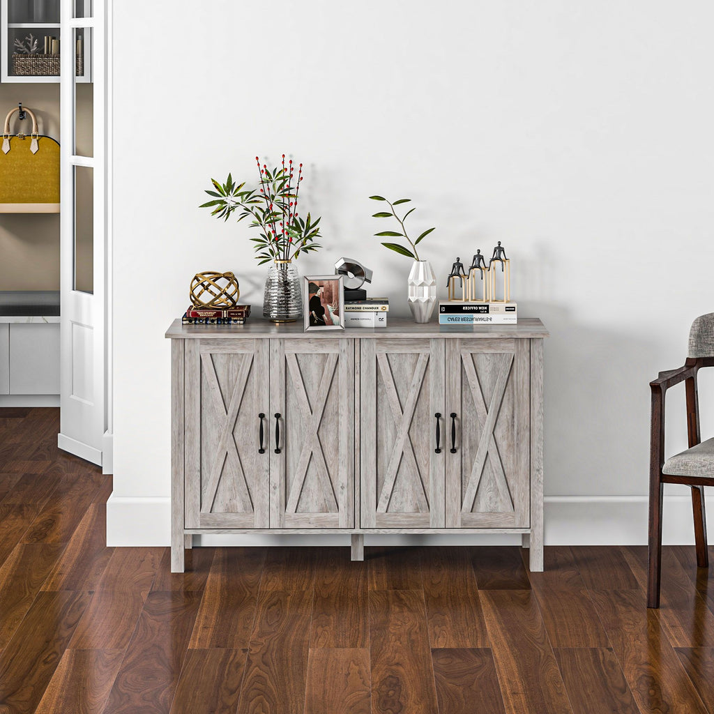 Farmhouse Sideboard with Barn-Style Doors
