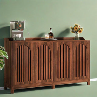 Farmhouse Sideboard with Arched Grille Doors