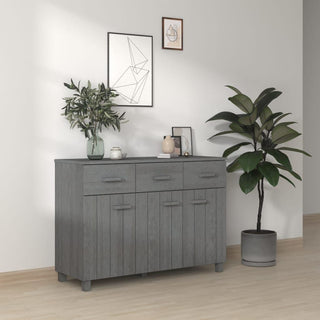 Sideboard HAMAR Dark Gray 44.5"x15.7"x31. Solid Wood Pine
