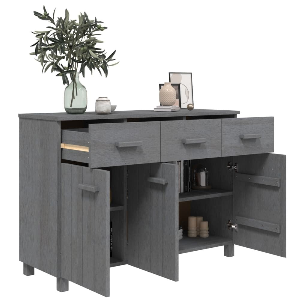 Sideboard HAMAR Dark Gray 44.5"x15.7"x31. Solid Wood Pine