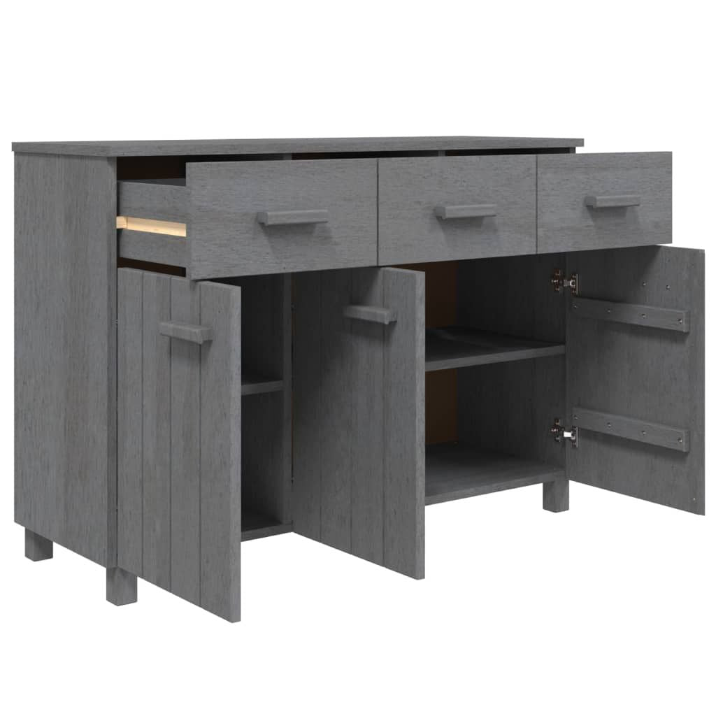 Sideboard HAMAR Dark Gray 44.5"x15.7"x31. Solid Wood Pine