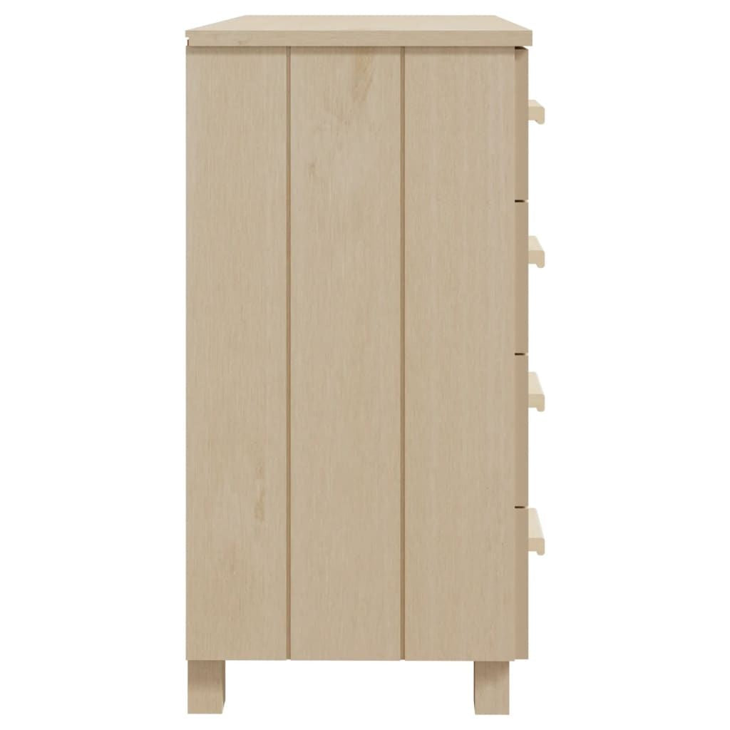 Sideboard HAMAR Honey Brown 31.1"x15.7"x31. Solid Wood Pine
