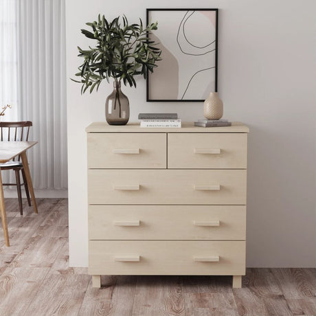 Sideboard HAMAR Honey Brown 31.1"x15.7"x31. Solid Wood Pine