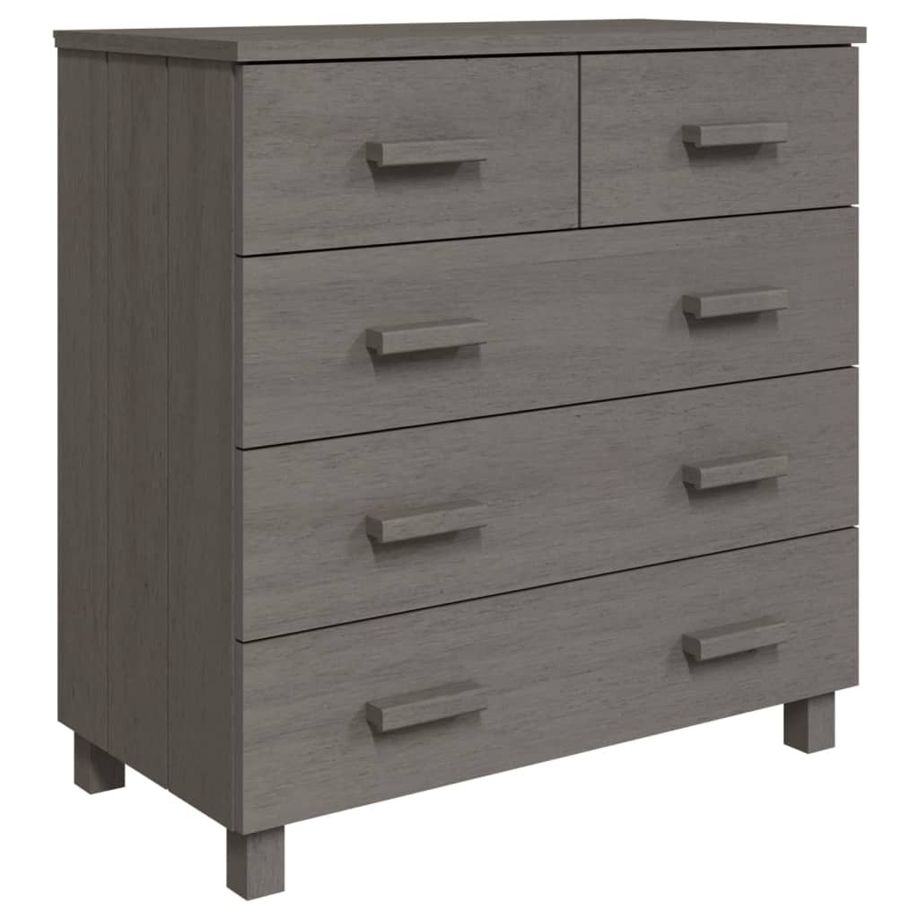 Sideboard HAMAR Light Gray 31.1"x15.7"x31. Solid Wood Pine