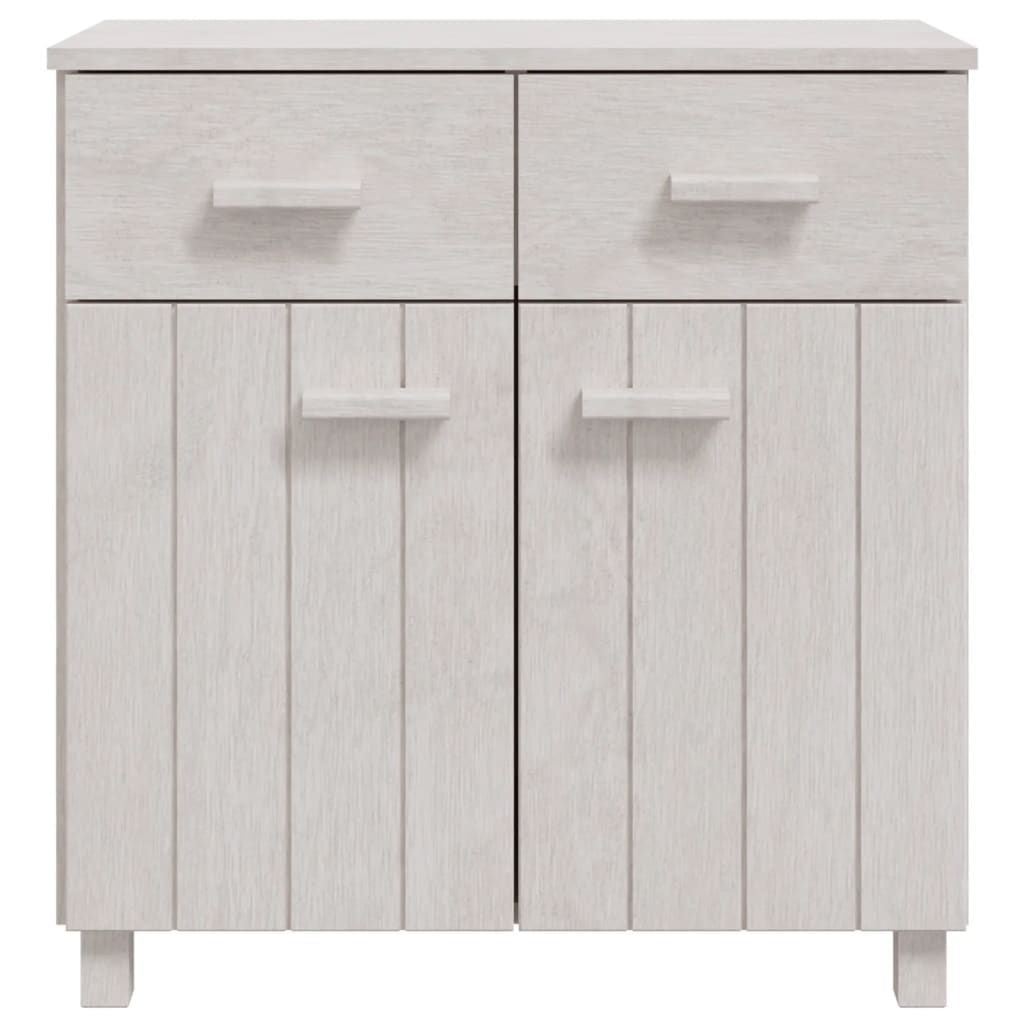 Sideboard HAMAR White 31.1"x15.7"x31. Solid Wood Pine