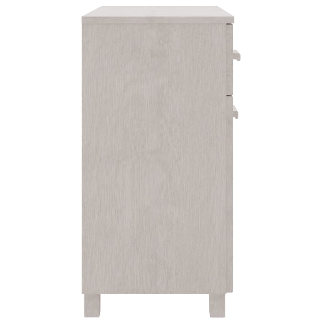 Sideboard HAMAR White 31.1"x15.7"x31. Solid Wood Pine