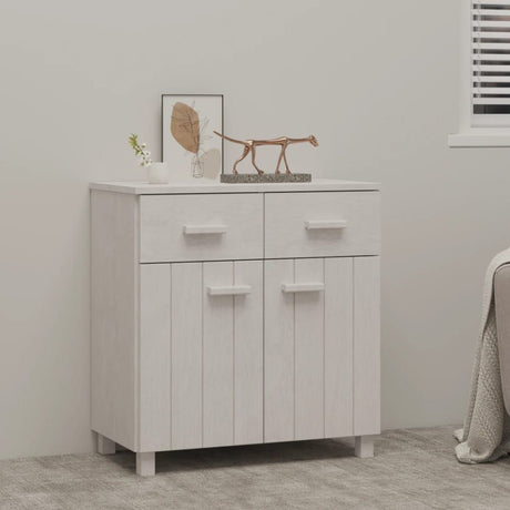 Sideboard HAMAR White 31.1"x15.7"x31. Solid Wood Pine