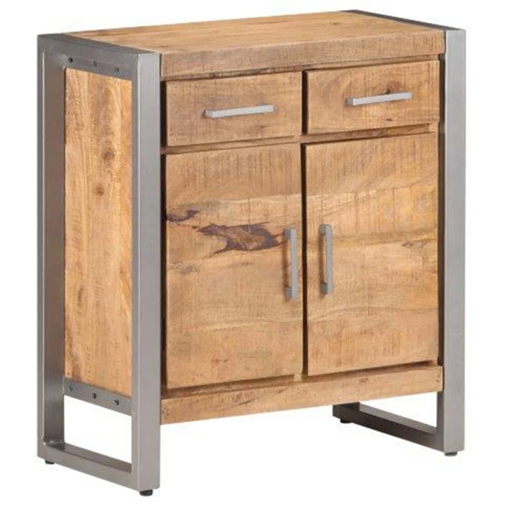 Natural and Grey Industrial Sideboard