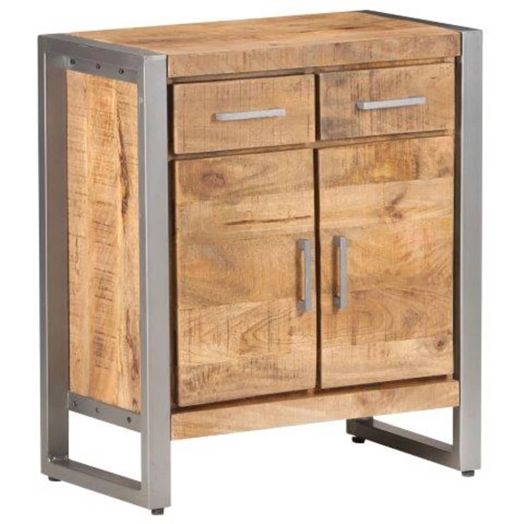 Natural and Grey Industrial Sideboard