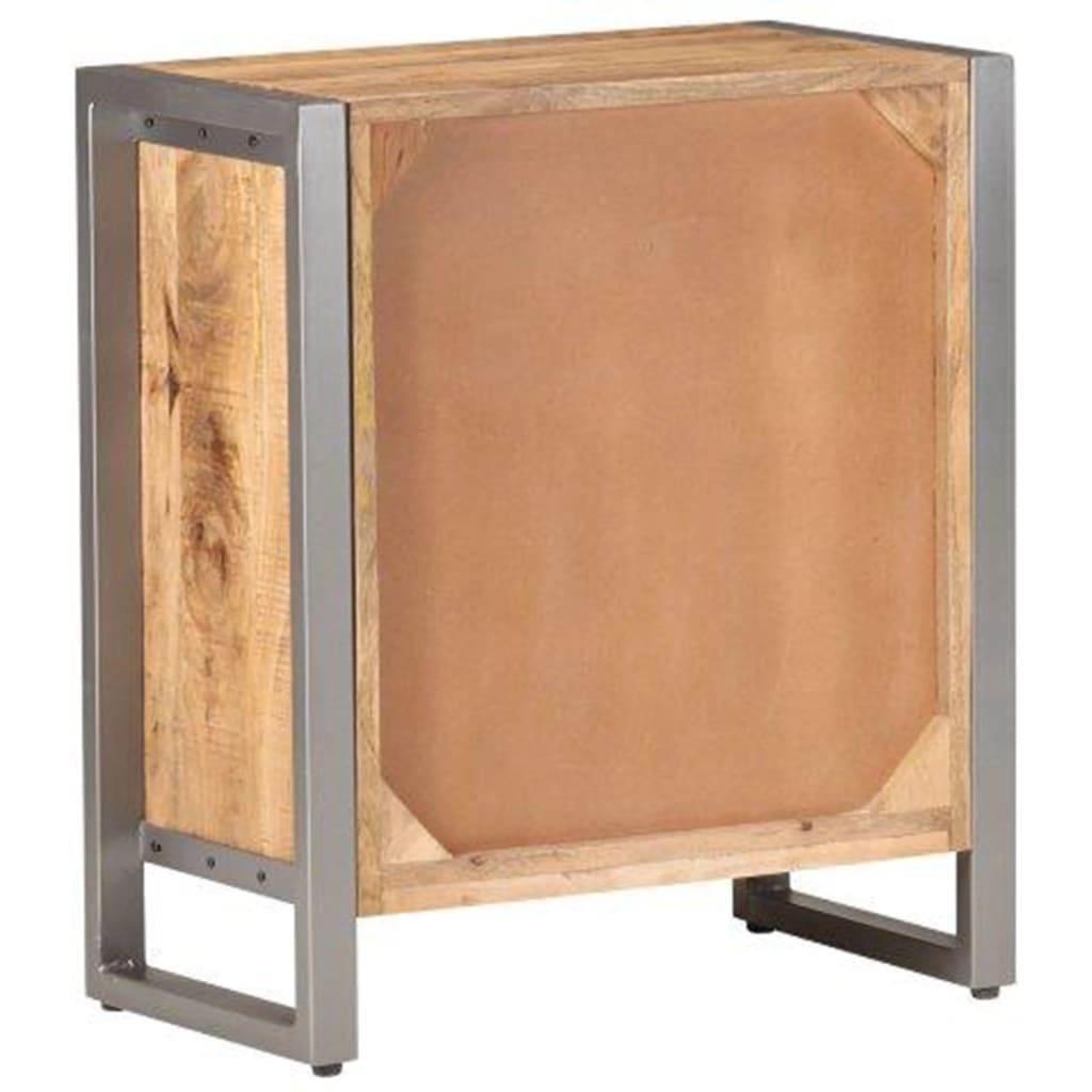 Natural and Grey Industrial Sideboard