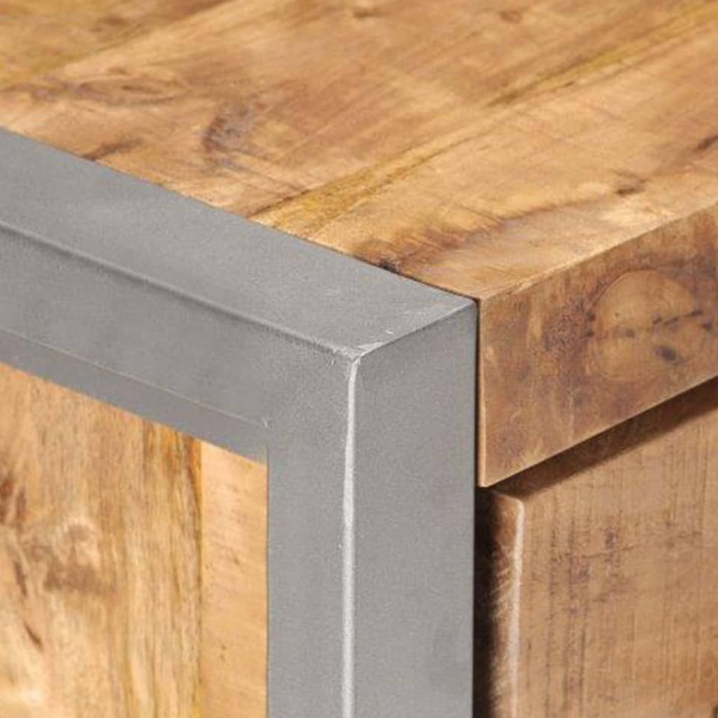 Natural and Grey Industrial Sideboard