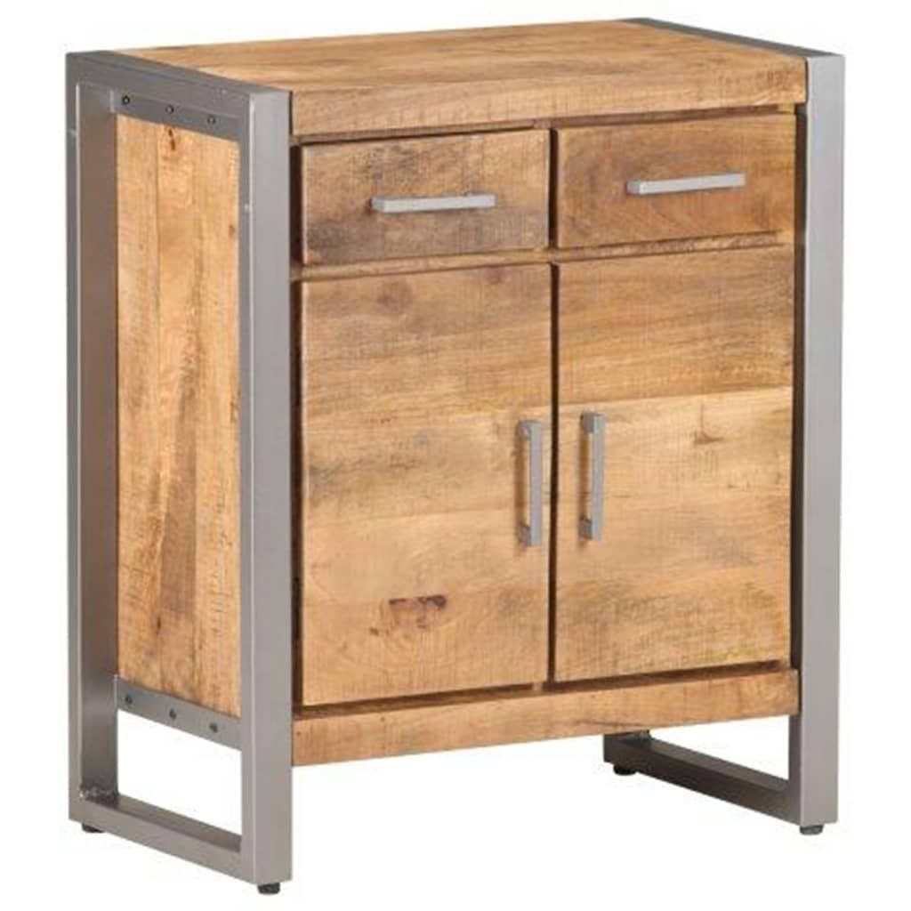 Natural and Grey Industrial Sideboard