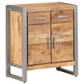 Natural and Grey Industrial Sideboard
