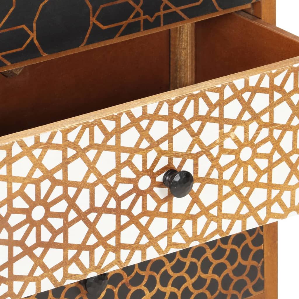 Mid-Century Sideboard with Printed Drawer Pattern