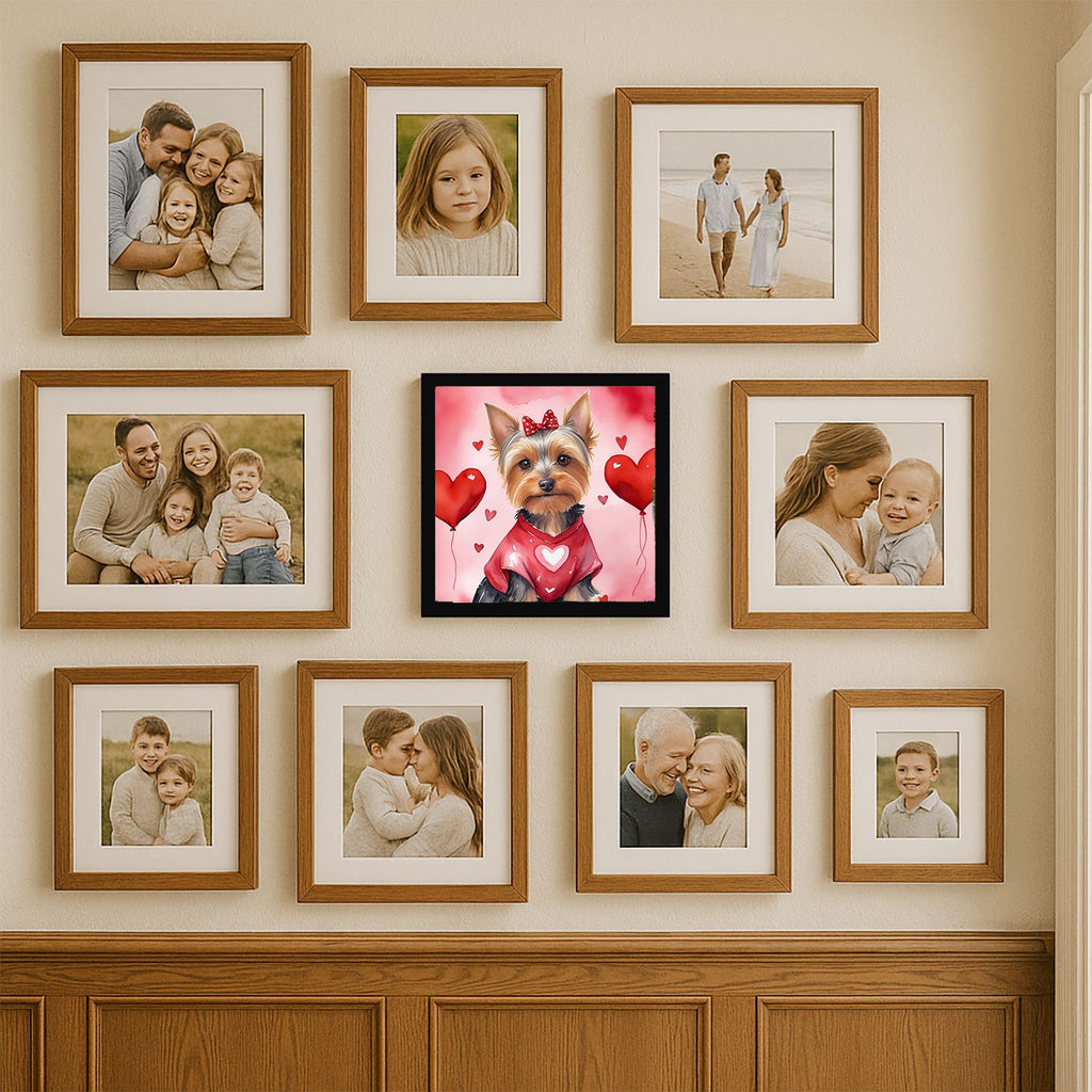 Silky Terrier My Valentine Framed Wall Art