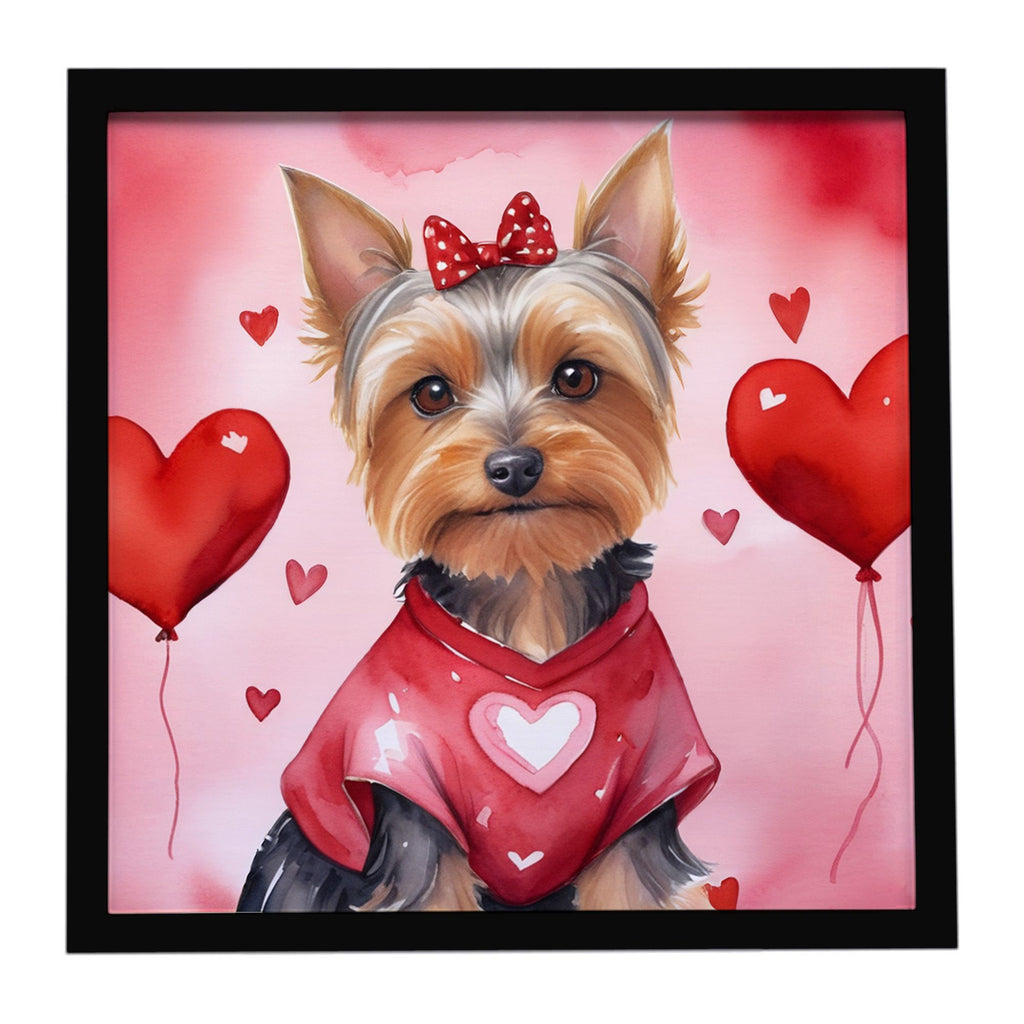 Silky Terrier My Valentine Framed Wall Art