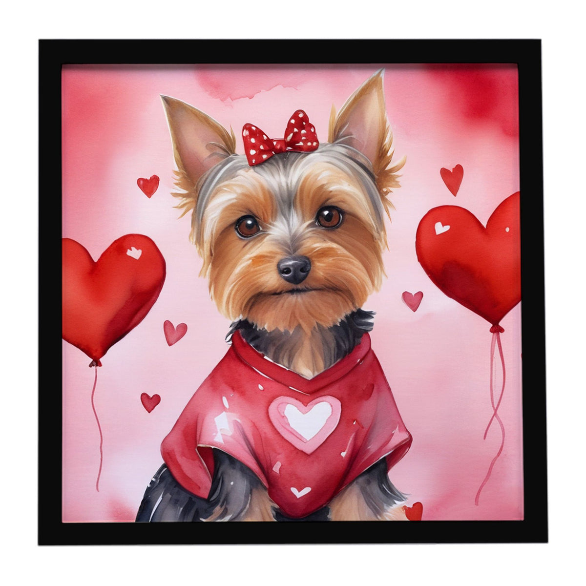 Silky Terrier My Valentine Framed Wall Art