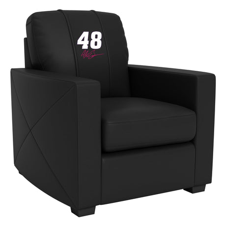 Silver Club Chair with Alex Bowman #48 with Signature Logo