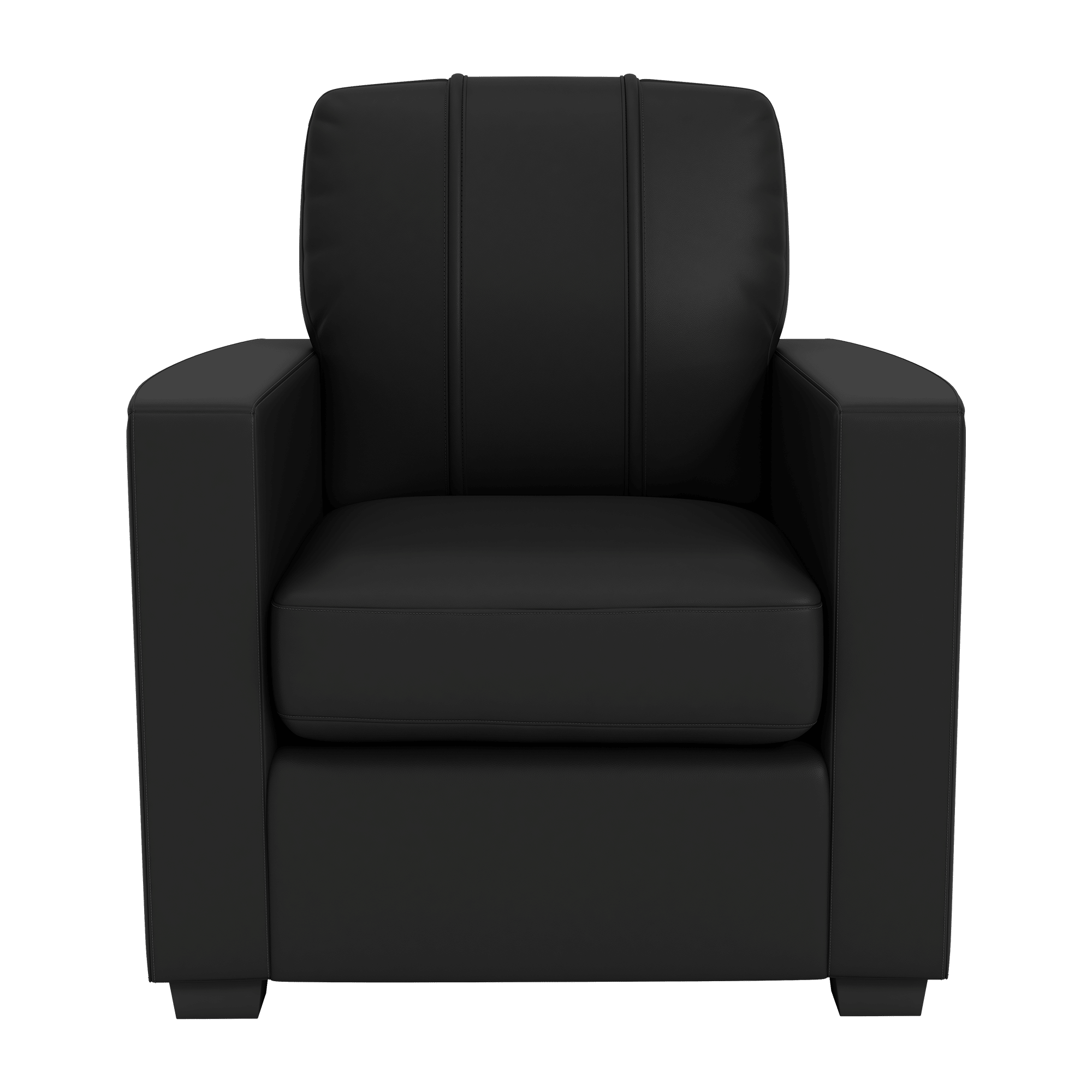 Silver Club Chair with C8R Alternate Logo – Timeless Design & Custom Logo Display