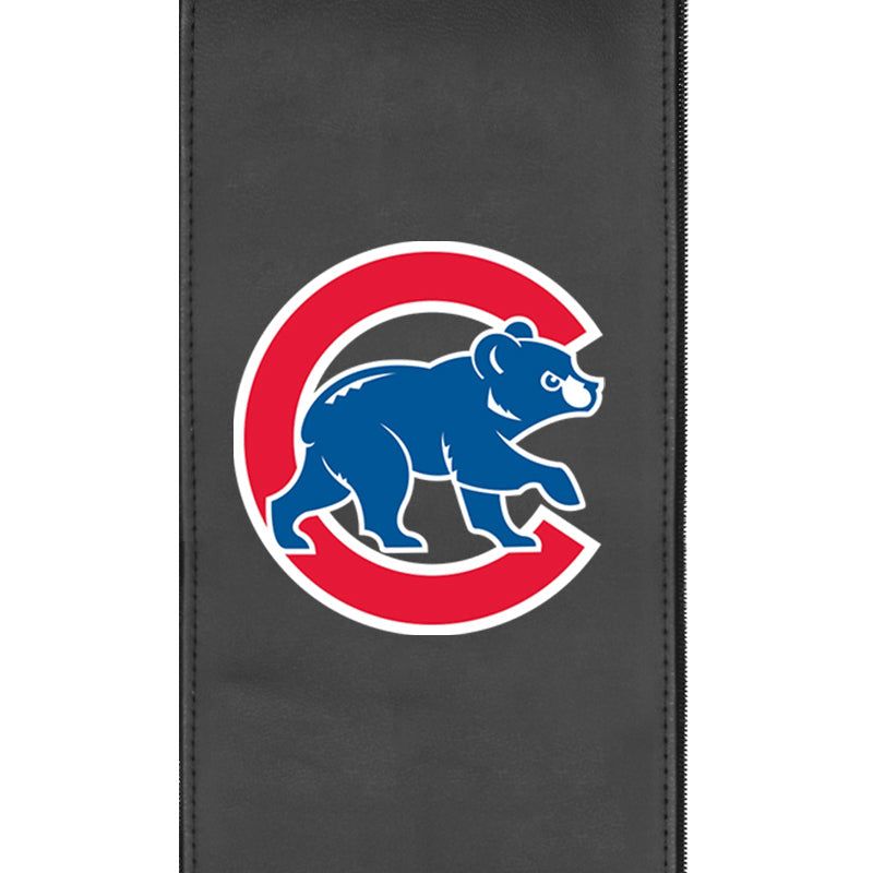 Chicago Cubs Secondary Logo Silver Club Chair