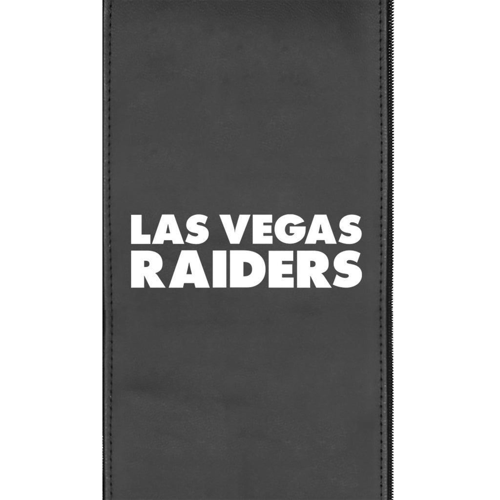 Silver Club Chair with Las Vegas Raiders Secondary Logo