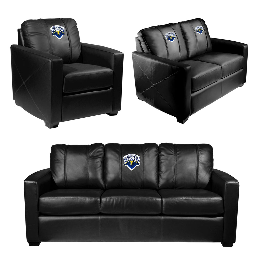 Nashville Stampede Logo Silver Club Chair