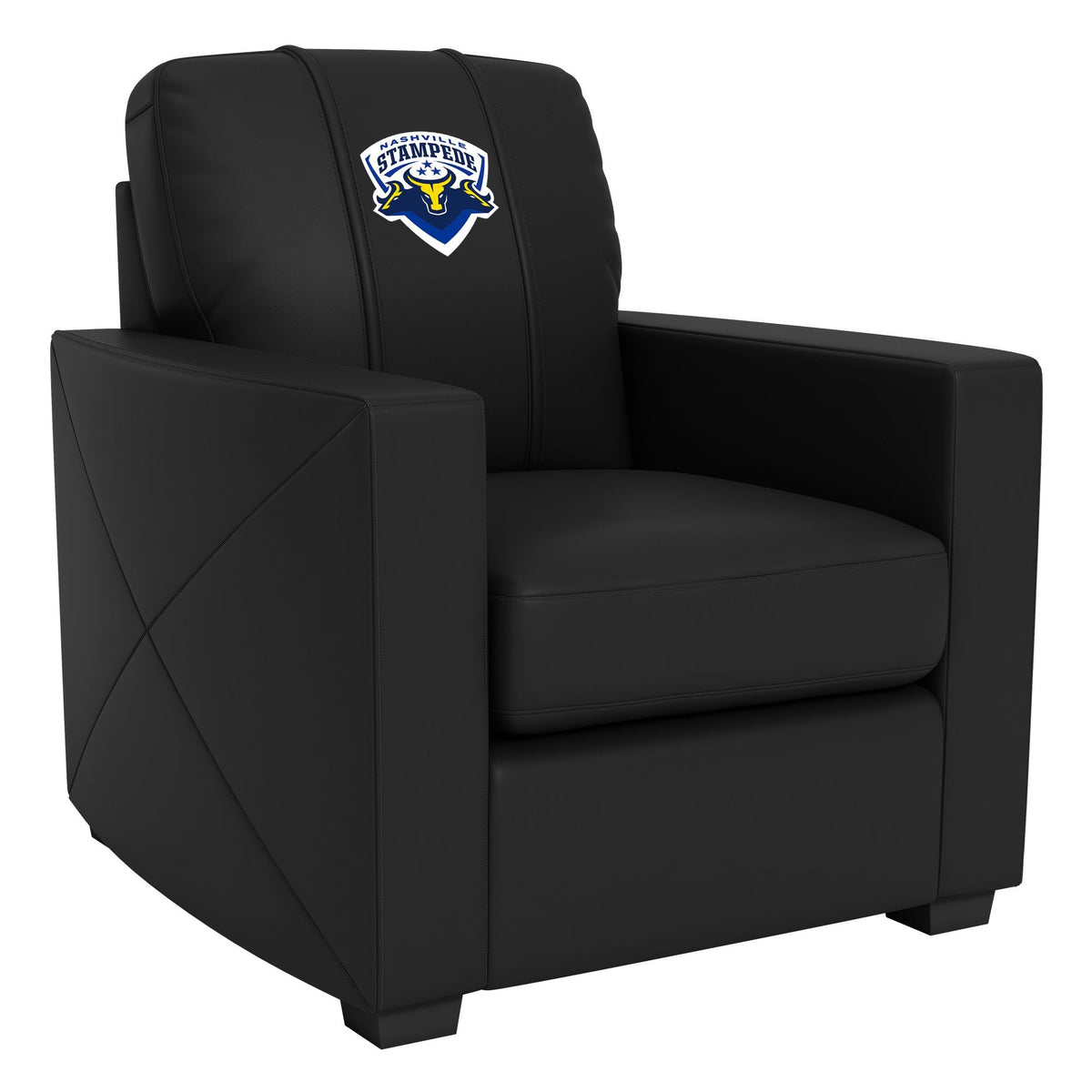 Nashville Stampede Logo Silver Club Chair