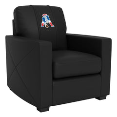 Silver Club Chair with Classic New England Patriots Logo