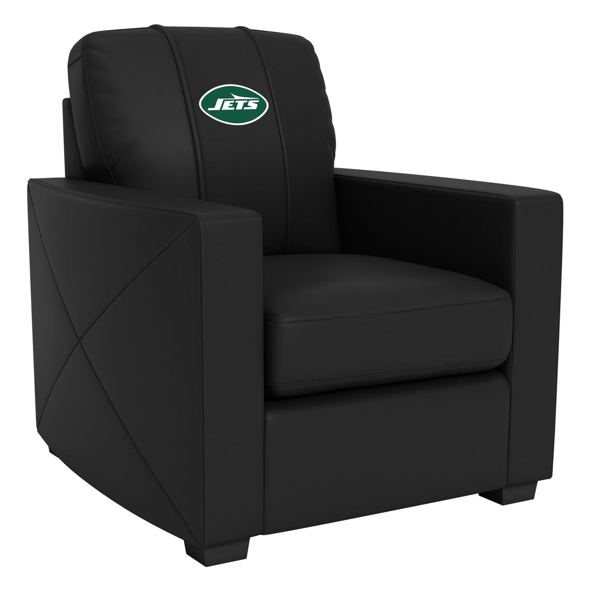 New York Jets Legacy Logo Silver Club Chair