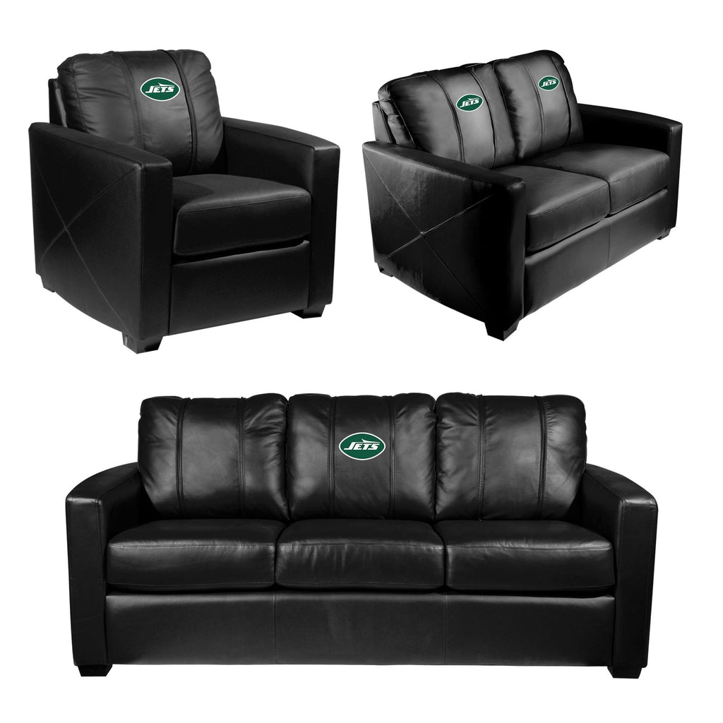 New York Jets Legacy Logo Silver Club Chair