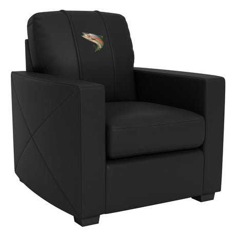 Silver Series Club Chair with Rainbow Trout Logo