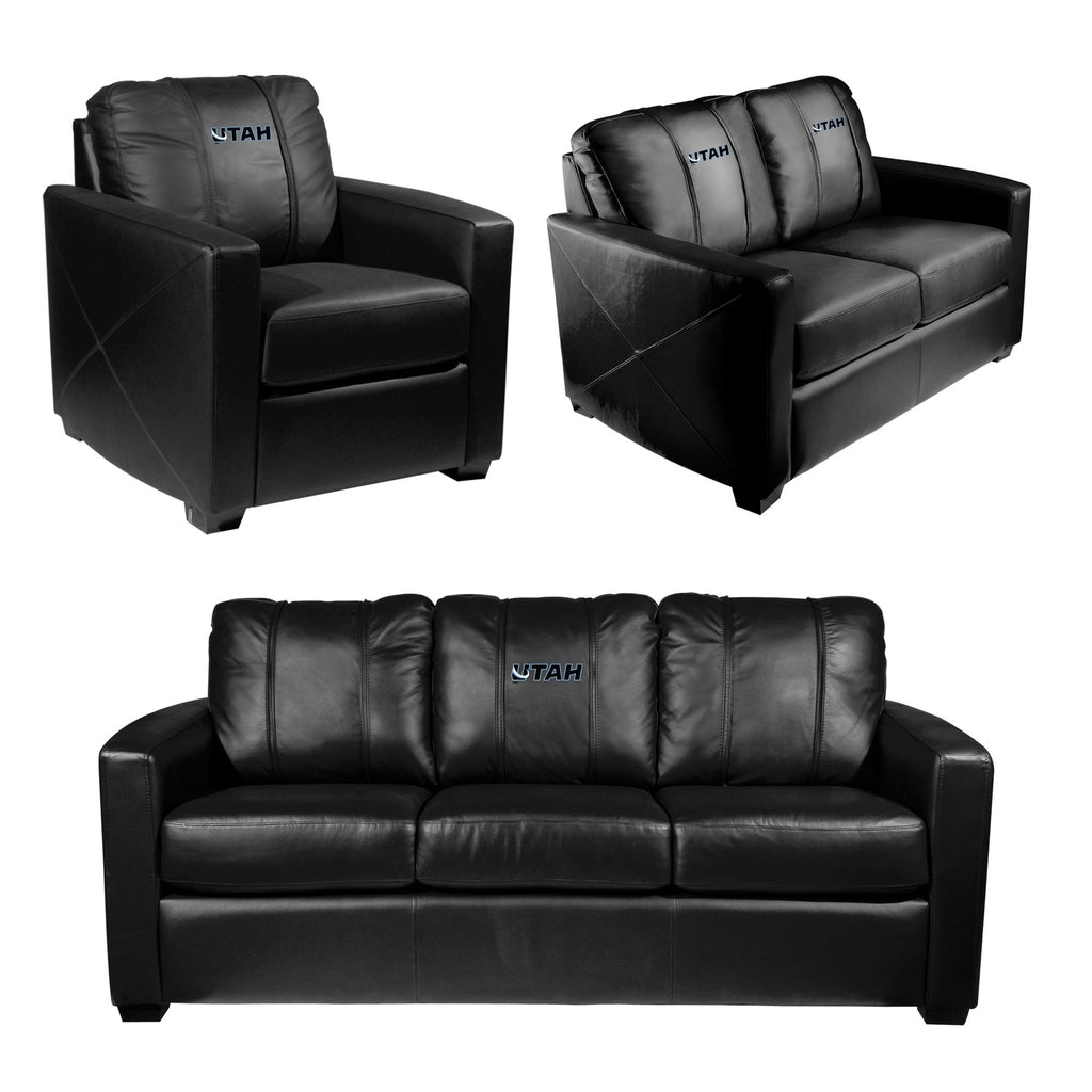 Utah Mammoth Wordmark Silver Series Club Chair